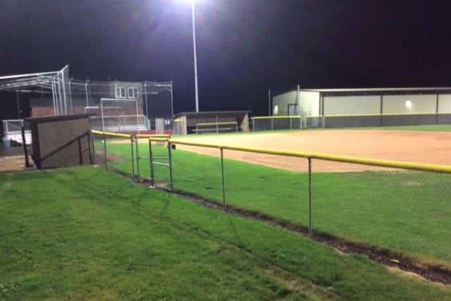 Baseball Field at Night